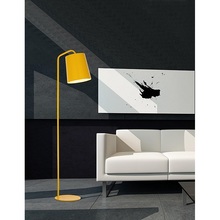 Lampa podłogowa loft Simple żółta do czytania i salonu