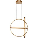 Gallo round LED gold glamour round pendant lamp