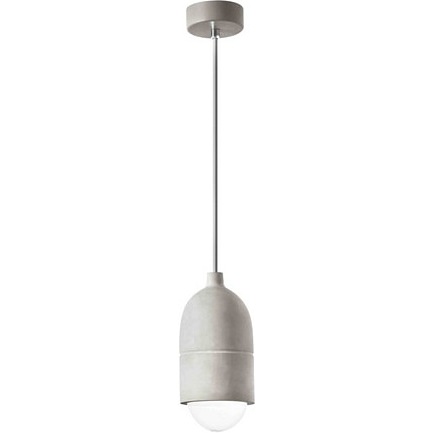Lampa betonowa wisząca Slip 10 szara do salonu i kuchni