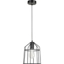 Lampa wisząca druciana Hugo 19 czarna do salonu i kuchni