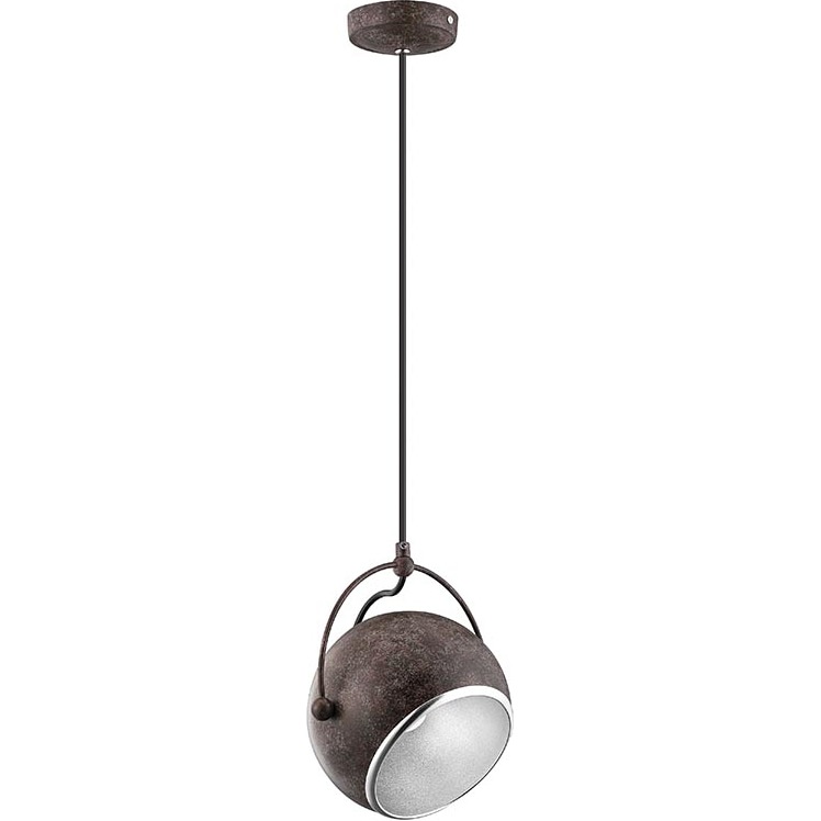 Lampa wisząca kula regulowana Giada 18 rdzawo-brązowa do salonu i kuchni