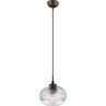 Dekoracyjna Lampa wisząca szklana retro Daren 18 przezroczysta do kuchni i salonu