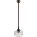 Dekoracyjna Lampa wisząca szklana retro Daren 18 przezroczysta do kuchni i salonu