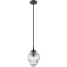 Dekoracyjna Lampa wisząca szklana retro Daren 15 przezroczysta do kuchni i salonu