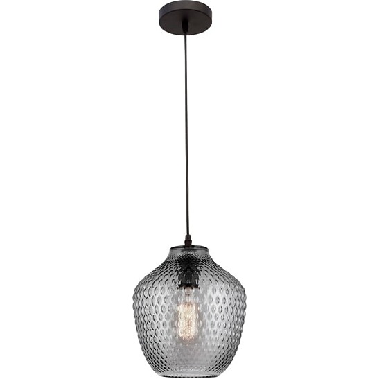 Dekoracyjna Lampa wisząca szklana dekoracyjna Trop 28 czarna do kuchni i salonu
