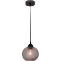 Dekoracyjna Lampa wisząca szklana kula Boll 18 szara do kuchni i salonu
