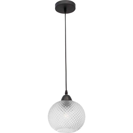 Dekoracyjna Lampa wisząca szklana kula Boll 18 przezroczysta do kuchni i salonu