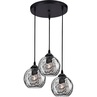 Lampa wisząca szklane kule dekoracyjne Perlage 30 czarna do salonu i kuchni