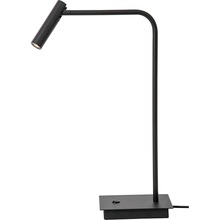 Lampa biurkowa minimalistyczna Palermo LED czarna na biurko do gabinetu