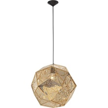 Lampa wisząca ażurowa geometryczna Bari 48 złota do salonu i kuchni