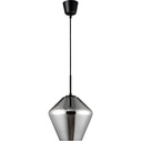 Renne 23 grey&chrome modern glass pendant lamp