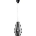 Renne 17 grey&chrome modern glass pendant lamp