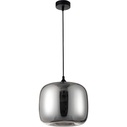 Zandor II grey&chrome modern glass pendant lamp