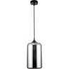 Lampa wisząca szklana nowoczesna Zandor 17 szary/chrom do kuchni i jadalni