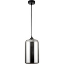 Zandor 17 grey&chrome modern glass pendant lamp