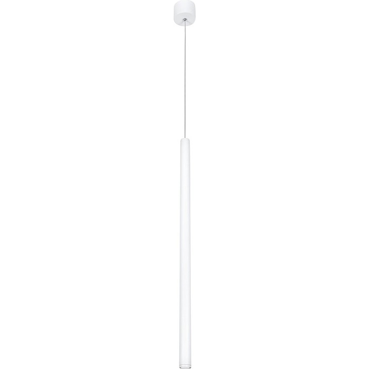 Punktowa Lampa wisząca tuba minimalistyczna Fine LED biały mat do kuchni