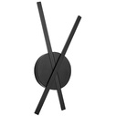 Tip LED black matt minimalistic double wall lamp
