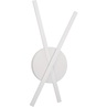 Stylowy Kinkiet podwójny minimalistyczny Tip LED biały mat do sypialni i salonu