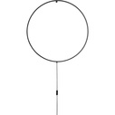 Round LED II 79 black round wall lamp with switch