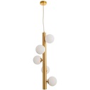 Klein V white&brass glamour glass balls pendant lamp