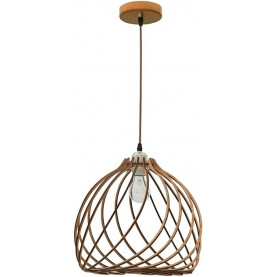 Lampa drewniana wisząca Wires 35 jasne drewno do salonu i kuchni