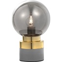 Tento smoke glass&brass glamour glass ball table lamp