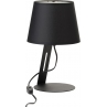 Lampa stołowa skandynawska z abażurem Gracja czarna TK Lighting do salonu i sypialni.