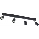 Top straight IV black ceiling spotlight TK Lighting