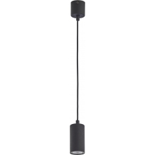 Stylowa Lampa minimalistyczna wisząca tuba Logan 5 czarna TK Lighting nad wyspę kuchenną.