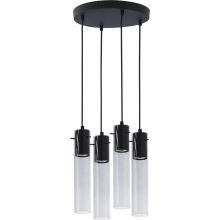 Stylowa Lampa szklana wiszące tuby Look Graphite 30 grafitowa TK Lighting do salonu i nad stół.