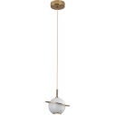 Uranos LED White Glamour Ball Pendant Lamp by MaxLight