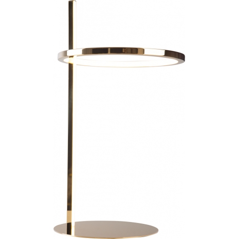 Lampa stołowa glamour Lozanna LED złota MaxLight do salonu i sypialni.
