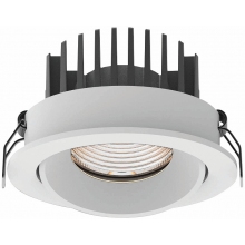 Punktowa lampa spot Oprawa wpustowa łazienkowa Cyklop 9 LED biała MaxLight do łazienki.