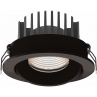 Punktowa lampa spot Oprawa wpustowa łazienkowa Cyklop 9 LED czarna MaxLight do łazienki.
