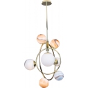 Modern Hanging Lamp Cosmos 64 Multicolor/Gold MaxLight