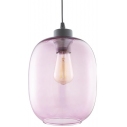 Stylowa Lampa wisząca szklana Elio 20 Różowa TK Lighting do kuchni, salonu i sypialni.