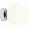 Stylowy Kinkiet szklana kula glamour Ball Chrome 14 biało-chromowany Aldex do przedpokoju