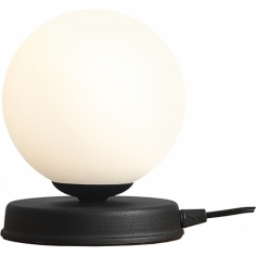 Ball 14 white&black glass ball table lamp Aldex