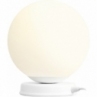 Dekoracyjna Lampa stołowa szklana kula Ball White 20 biała Aldex do sypialni i salonu