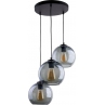 Nowoczesna Lampa sufitowa szklane kule Cubus Graphite III Grafitowa TK Lighting do kuchni i salonu.