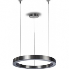 Stylowa Lampa wisząca okrągła nowoczesna Circle 80 LED nikiel szczotkowany Step Into Design do salonu i jadalni