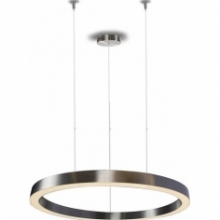 Stylowa Lampa wisząca okrągła nowoczesna Circle 40 LED nikiel szczotkowany Step Into Design do salonu i jadalni