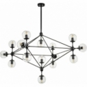 Astrifero XV transparent&black designer glass balls lamp Step Into Design
