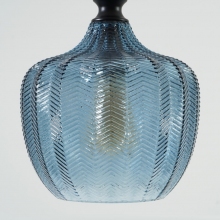 Dekoracyjna Lampa wisząca szklana dekoracyjna Omnia 24 niebieska do kuchni i salonu