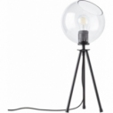 Afton transparent&black glass ball table lamp Brilliant