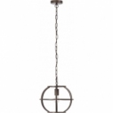 Basia 34 black steel industrial cage pendant lamp Brilliant
