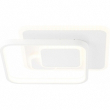 Stylowy Plafon nowoczesny kwadratowy Geron LED 31 biały Brilliant do sypialni i przedpokoju