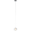 Modern Glass Pendant Lamp Rafa LED 11 Chrome/Smoked Brilliant