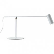 Funkcjonalna Lampa biurkowa kreślarska Soeren LED biały mat Brilliant do gabinetu i na biurko dziecięce