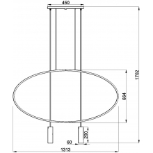 Minimalistyczna Lampa wisząca druciana 2 punktowa Holar II Thoro do kuchni i nad stół.